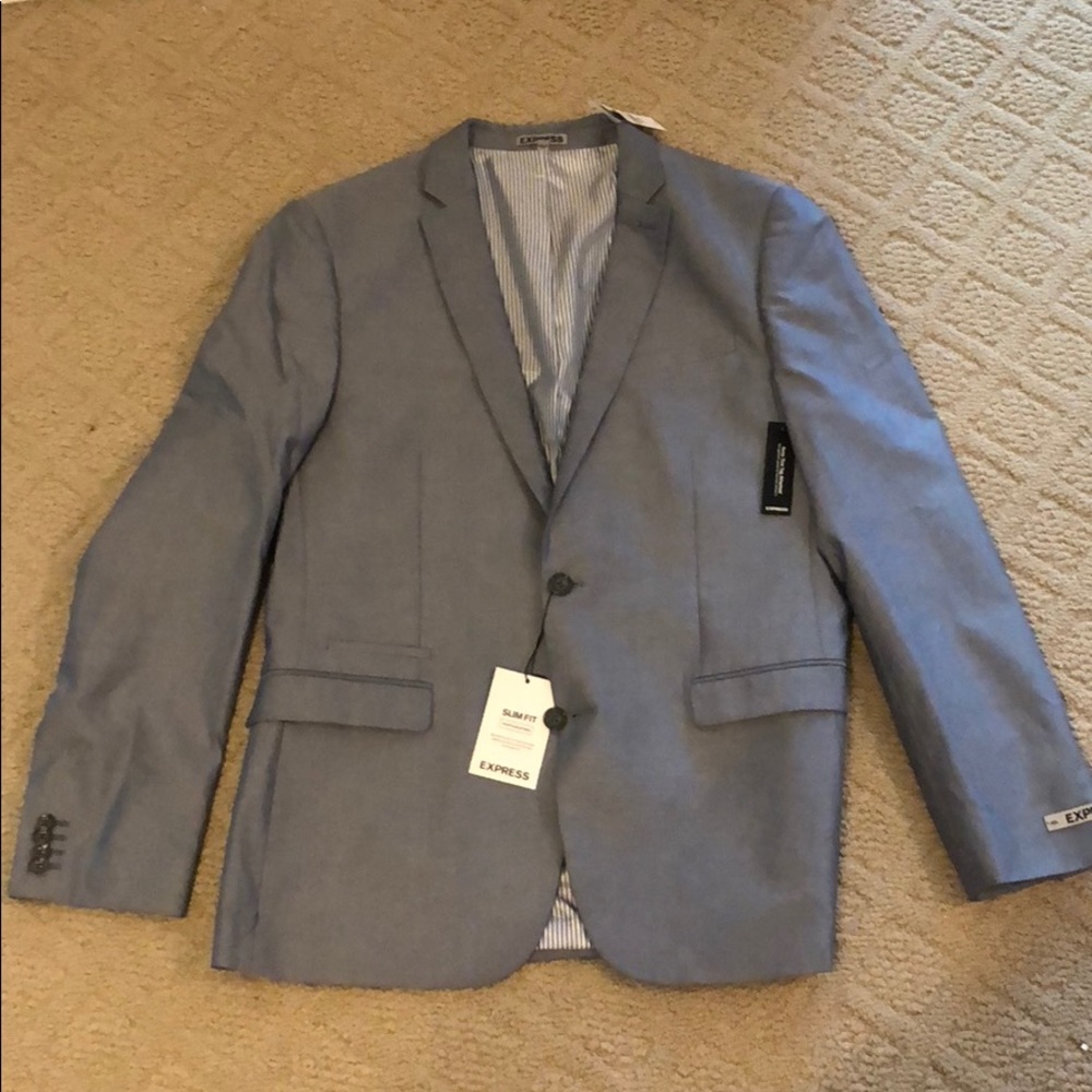 NEW men’s express light blue/grey sports coat